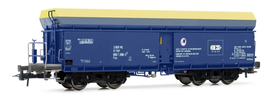 PKP Cargo, 3-unit pack self discarging wagons type Fals, Rivarossi ...